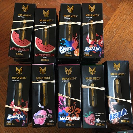 Shop Muha Meds 1000mg vape carts in the UK